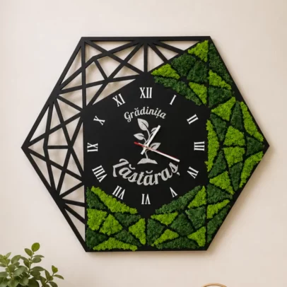 Ceas cu licheni “Hexagon 2”