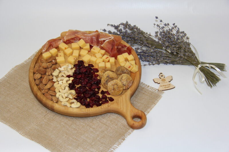 Platou rotund cu maner - imagine 2