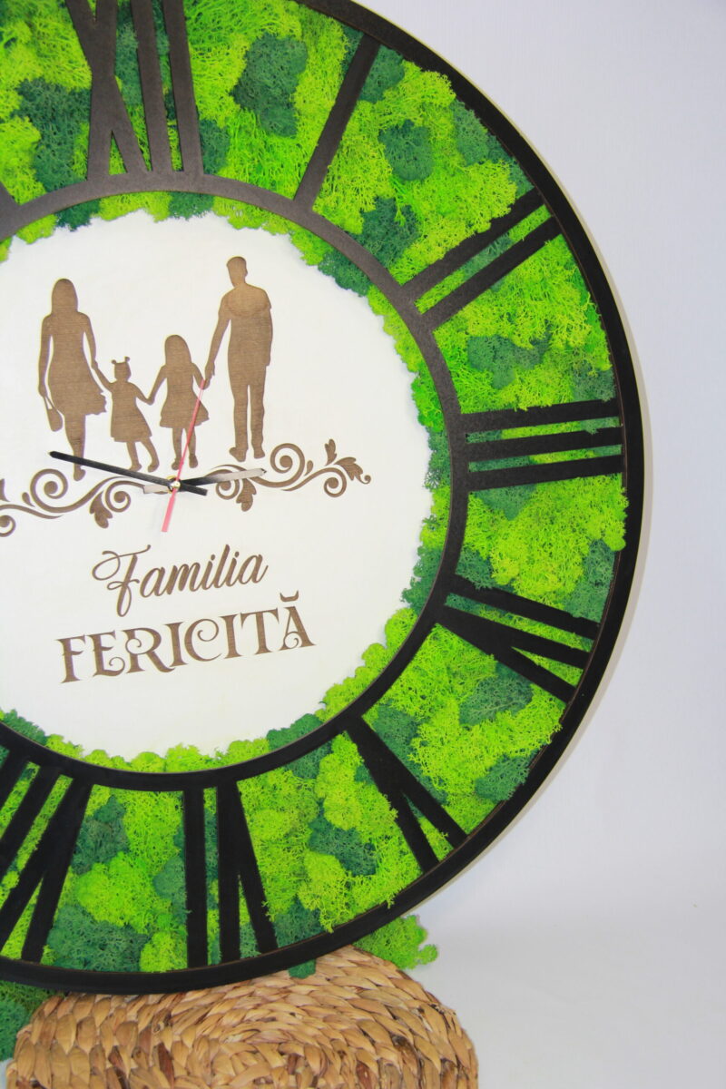 Ceas Negru cu licheni “Familia” - imagine 2