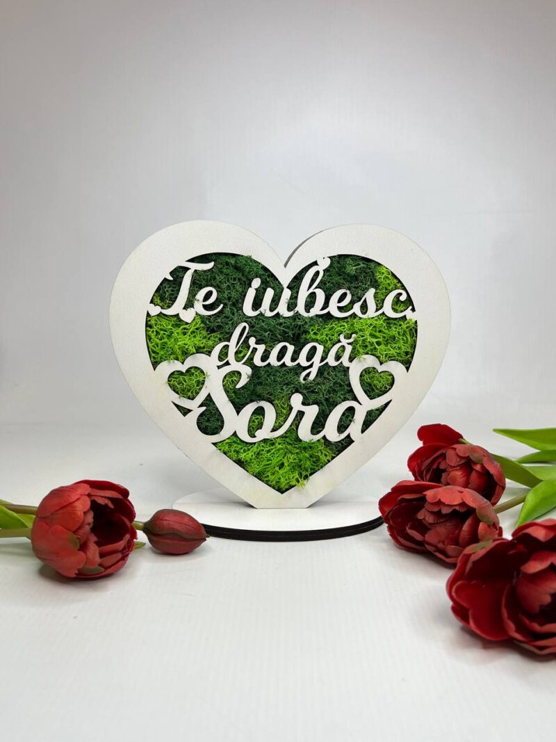 Trofeu cu licheni "Inimă"