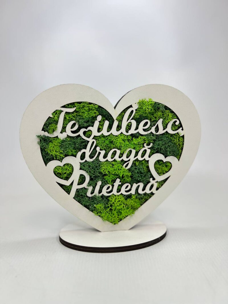 Trofeu cu licheni "Inimă"