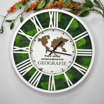 Ceas personalizat "Geografie"