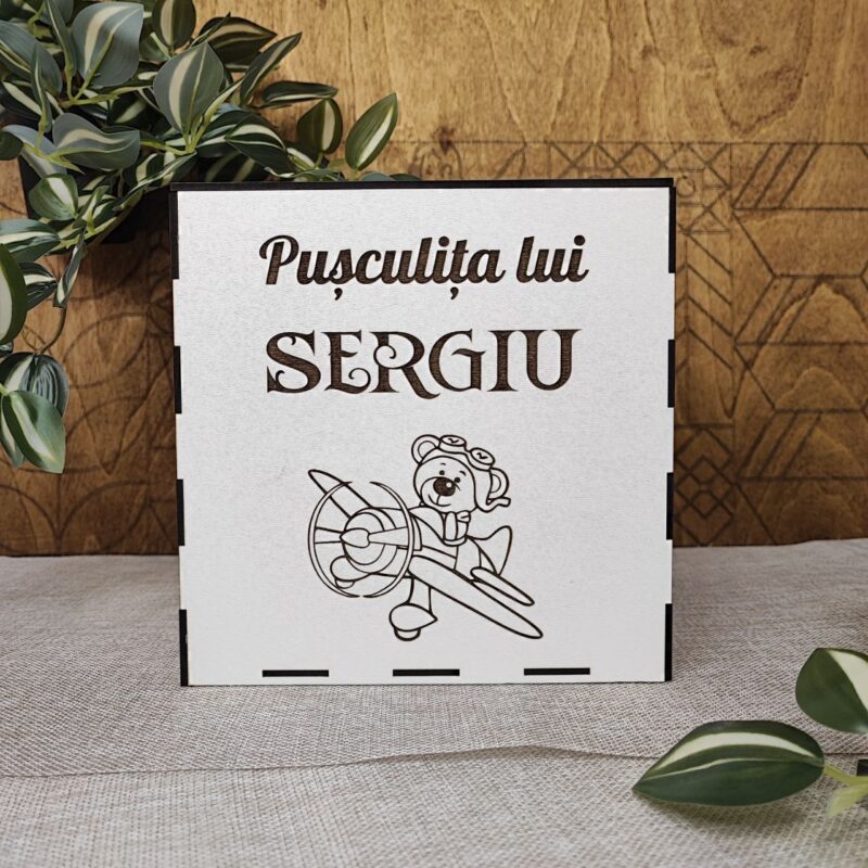 Pușculița personalizată "Pentru vise mărețe"