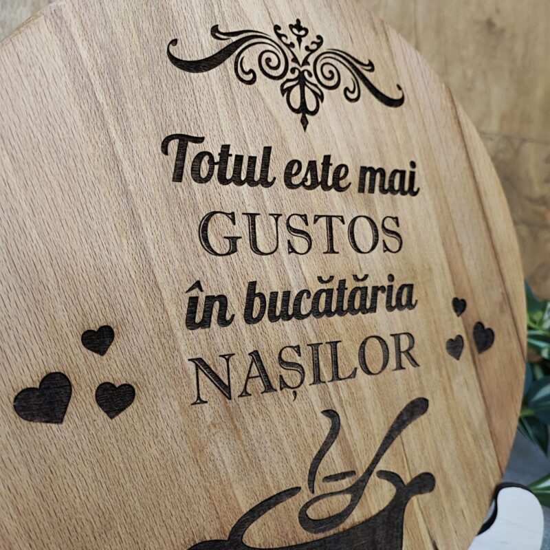 Platou rotund cu personalizare