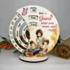 Calendar Veșnice Rotunde cu Tipar "Educătoare"