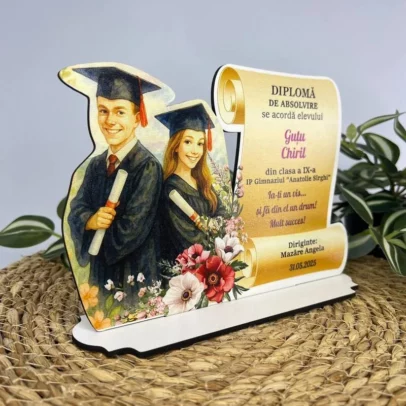 Trofee din MDF alb pentru Absolvenți