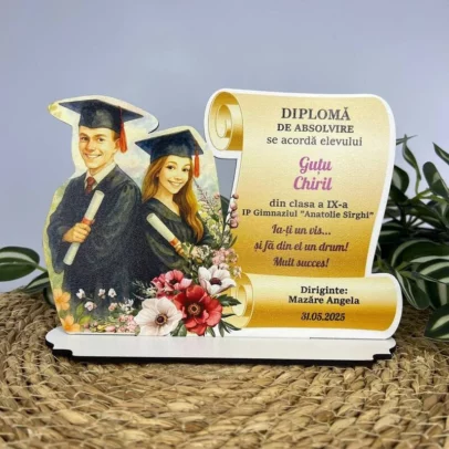 Trofee din MDF alb pentru Absolvenți