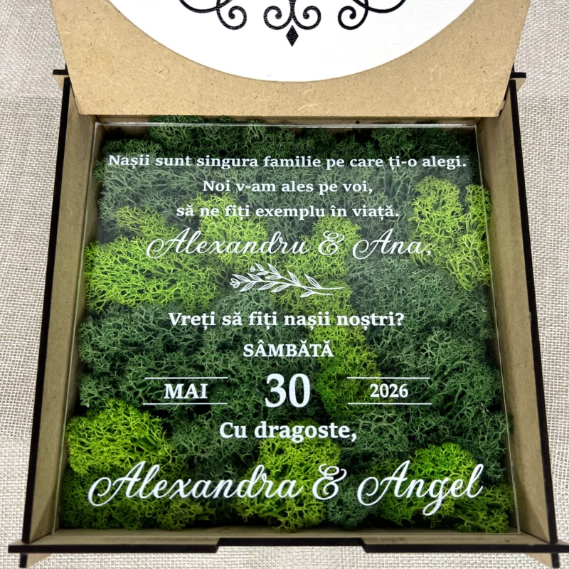 Invitație la nuntă pentru Nași