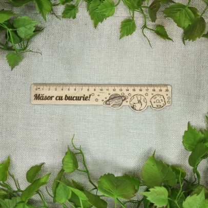 Riglă de 20 cm din Placaj