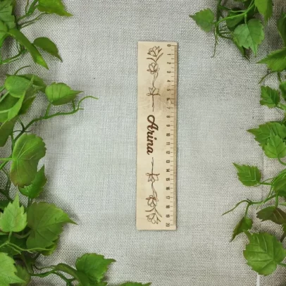 Riglă de 20 cm din Placaj