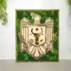Panou cu lichieni "Stema Republicii Moldova"