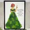Tablou din Licheni „Eleganța Verde”