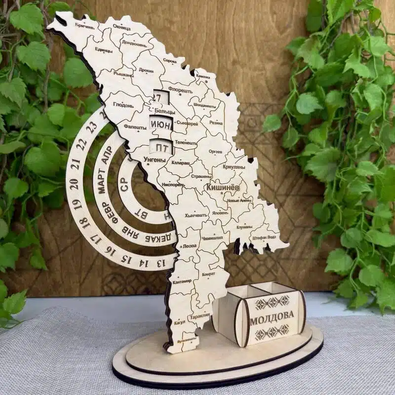Calendar Veșnic "Harta Moldovei" (RU)