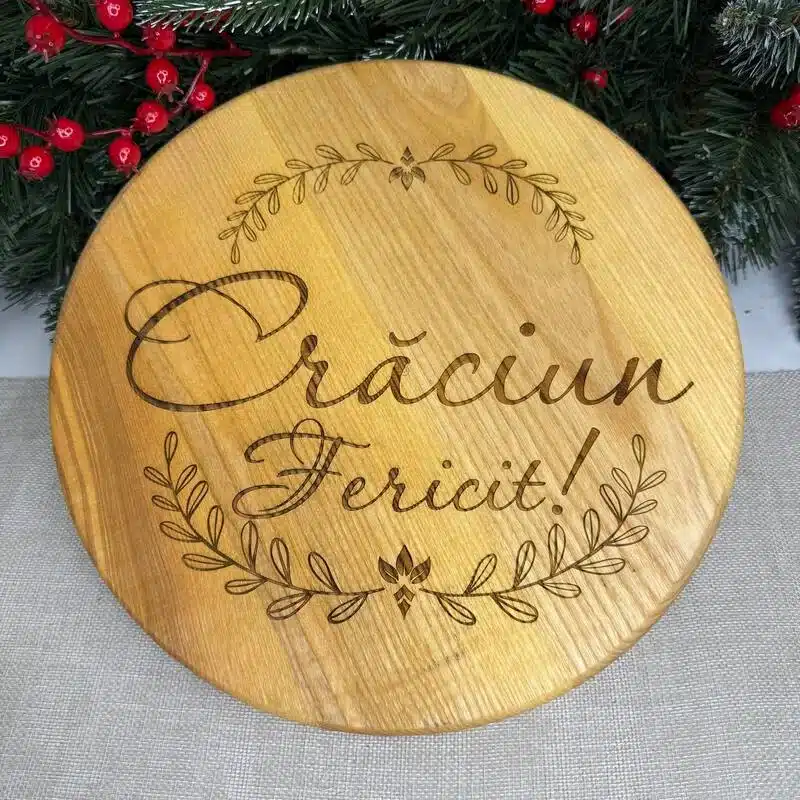 Platou "Crăciun Fericit"