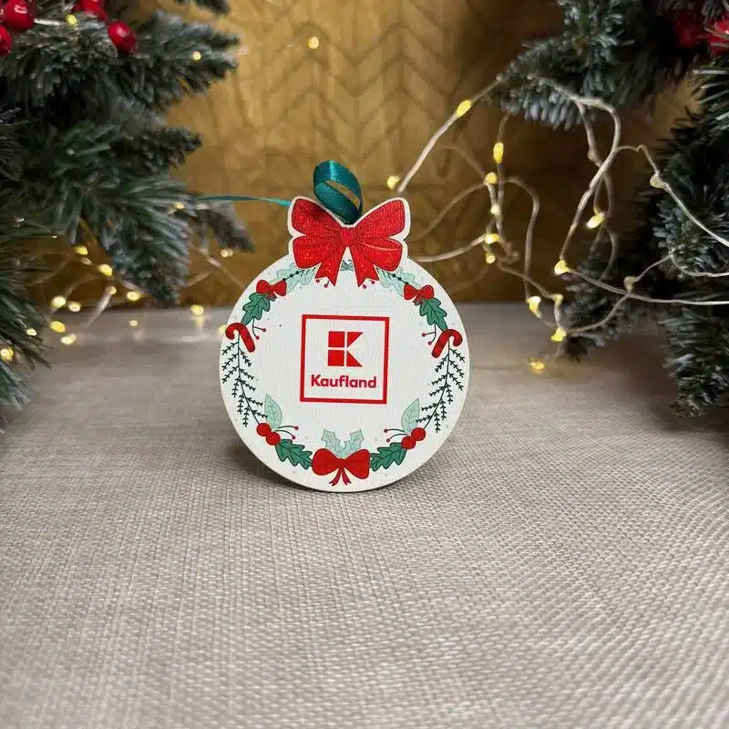 Jucărie de brad "Cu logo"