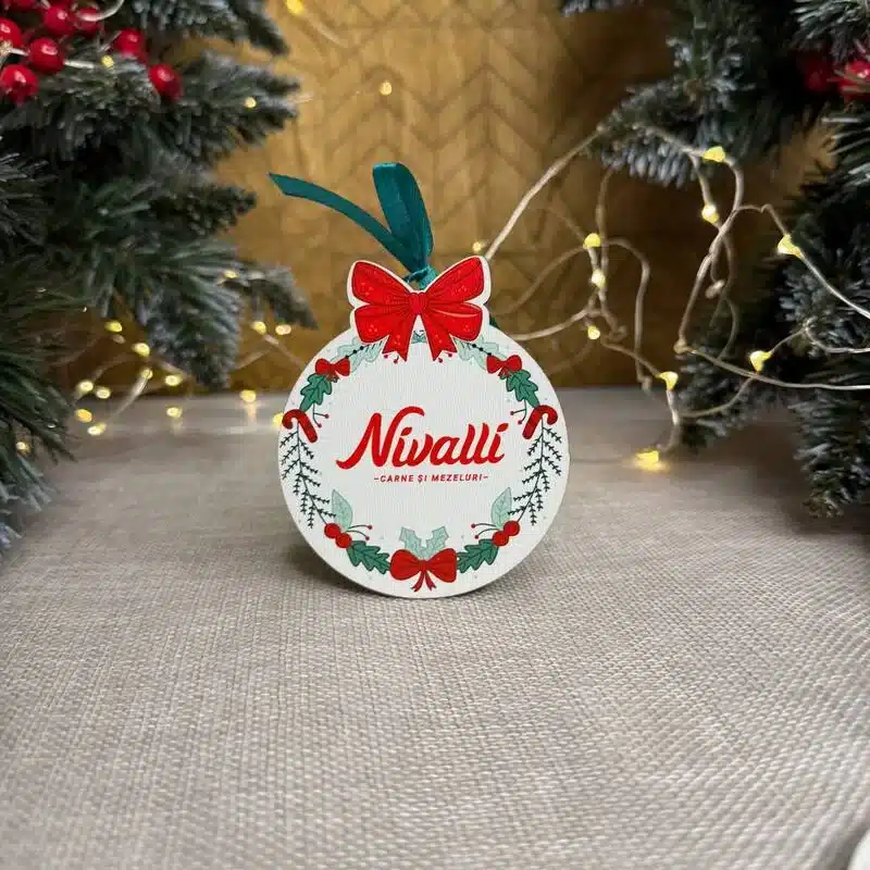 Jucărie de brad "Cu logo"