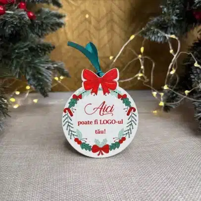 Jucărie de brad "Cu logo"