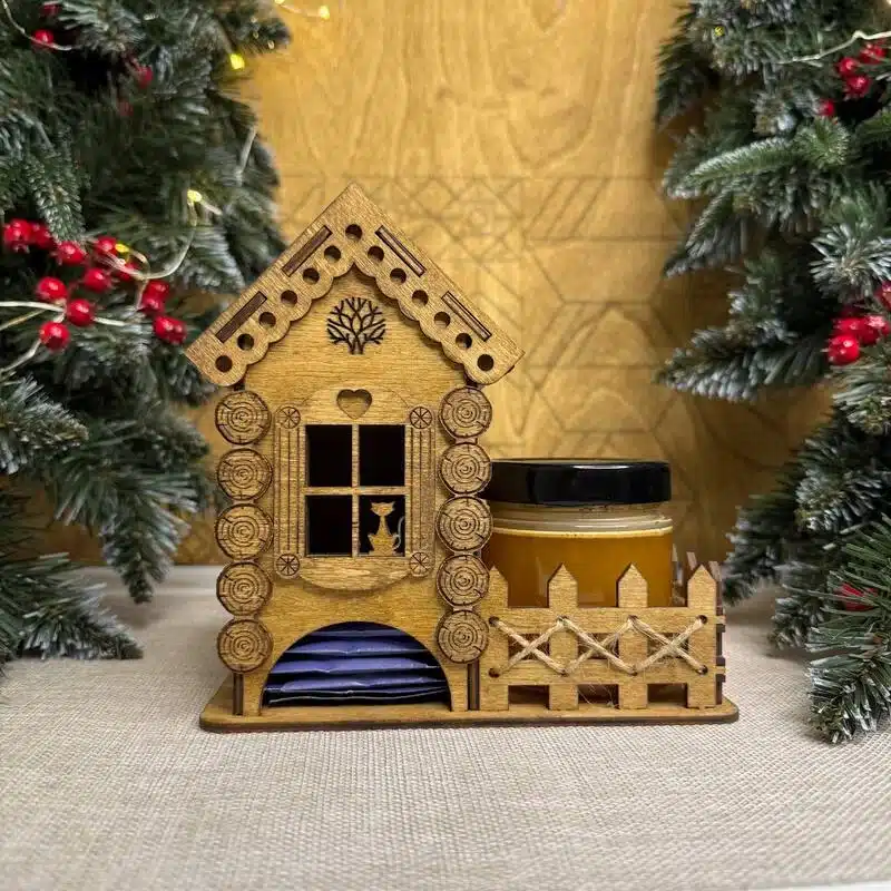 Căsuța pentru ceai și miere "cu Logo"