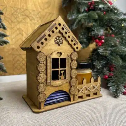 Căsuța pentru ceai și miere "cu Logo"