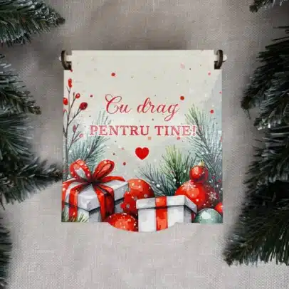 Cutiuță pentru cadou mic „Cu drag pentru tine”