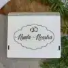 Cutie pentru poze și USB-stick „Nunta noastră”