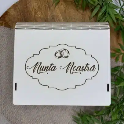 Cutie pentru poze și USB-stick „Nunta noastră”