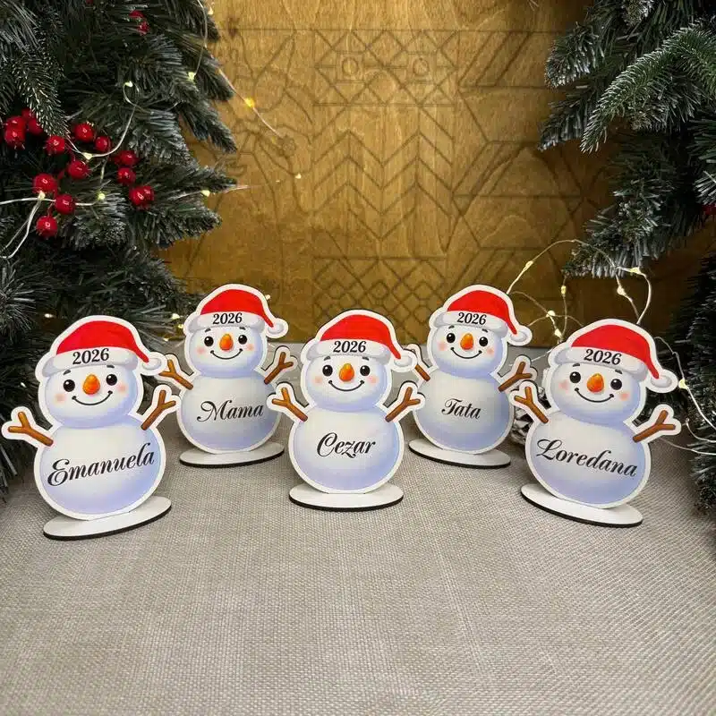 "Omuleț de zăpadă" personalizat