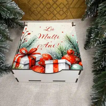 Cutiuța pentru cadou mic "La Mulți Ani!"