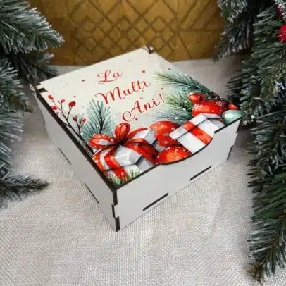 Cutiuța pentru cadou mic "La Mulți Ani!"