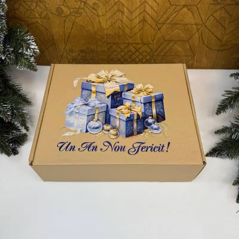 Cutie din carton "Un An Nou Fericit"