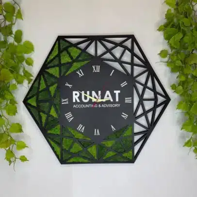 Ceasul corporativ cu licheni