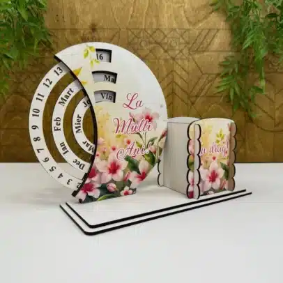 Organizator cu calendar veșnic "La mulți Ani"