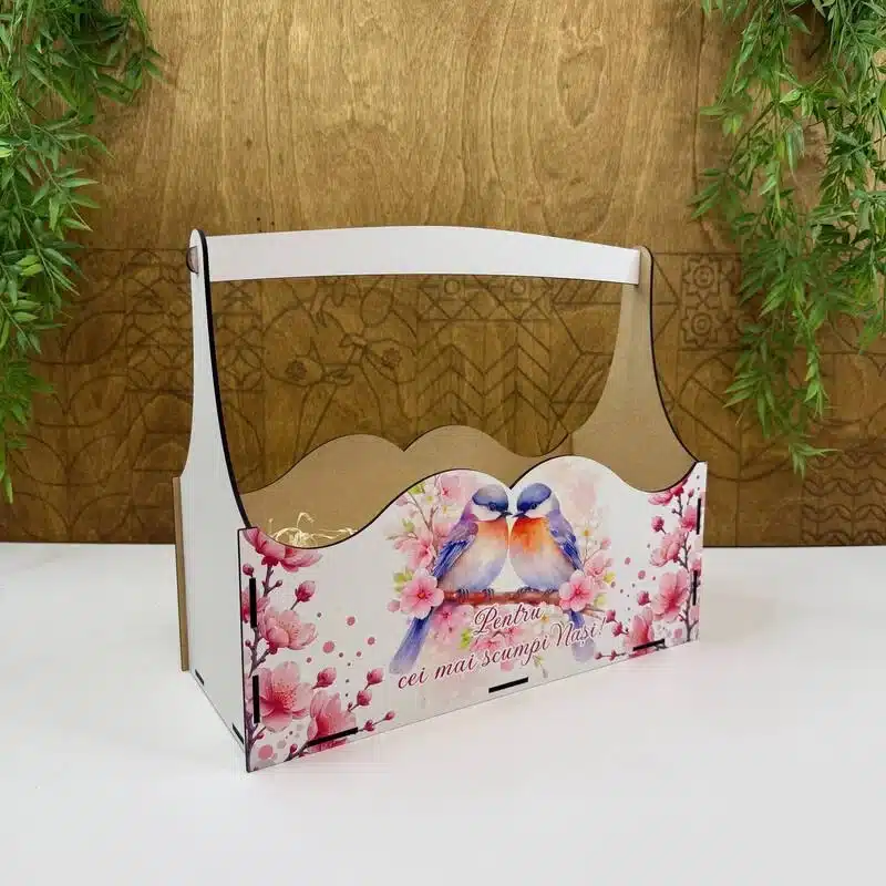 Lada cu mâner "Pentru cei mai Scumpi Nași"