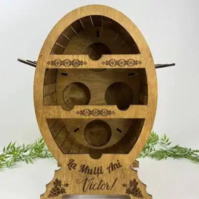 Mini Bar „Butoi” pentru 4 Sticle