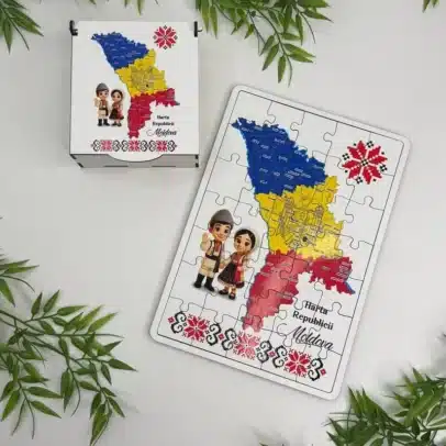 Puzzle „Harta Moldovei”