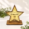 Trofeu aniversar personalizat în formă de stea