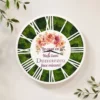 Ceas cu licheni personalizat „La casa cu Nași buni Dumnezeu face minuni!”